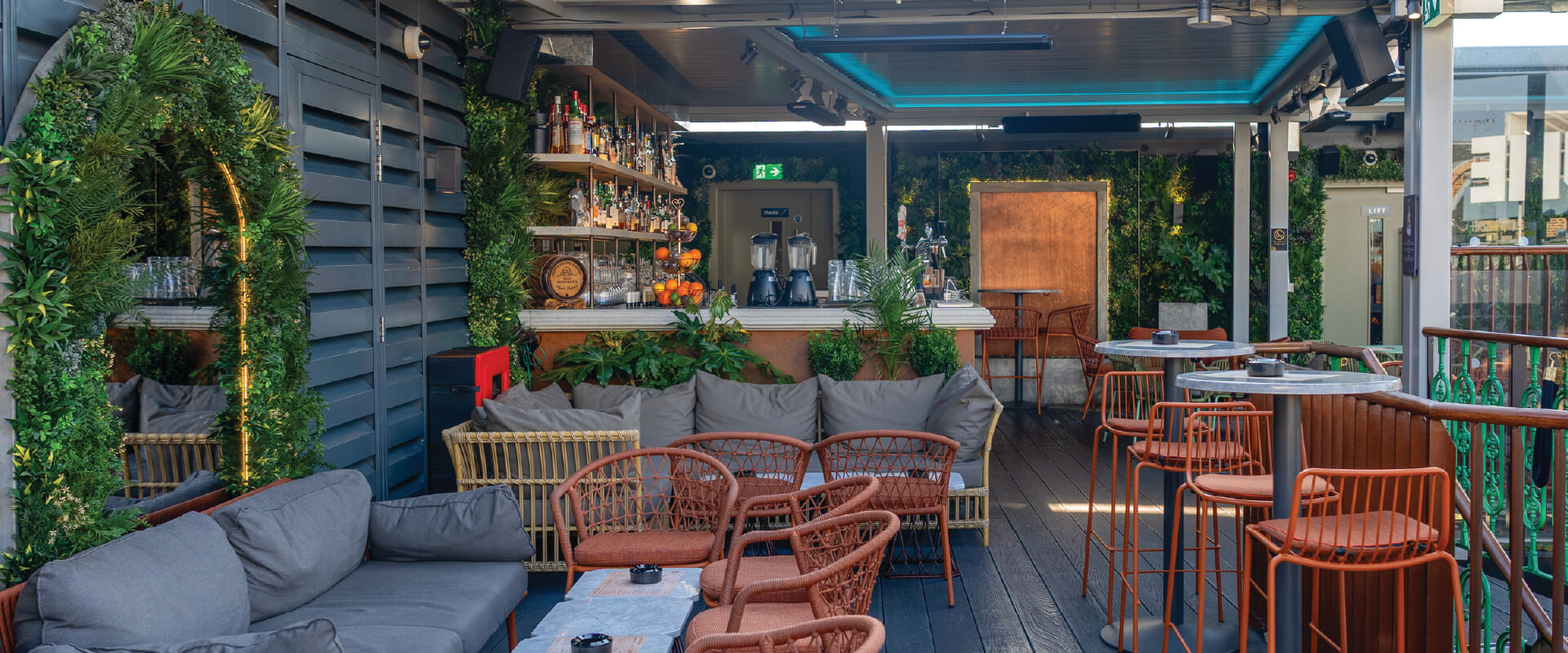 Cigars at The Gods Rooftop Bar of London’s Hippodrome Casino