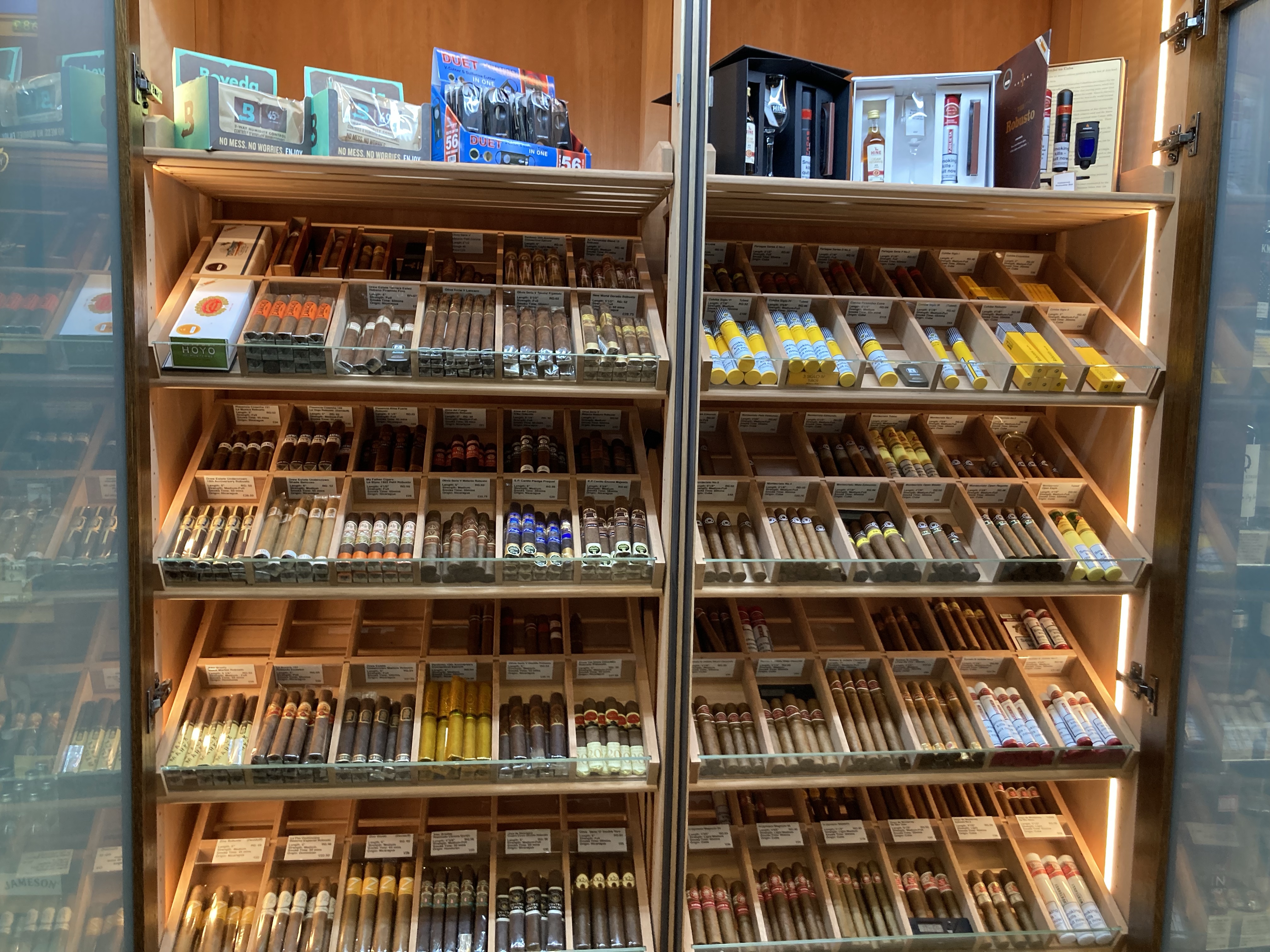 The only way is Essex… for cigars at Shenfield Wines