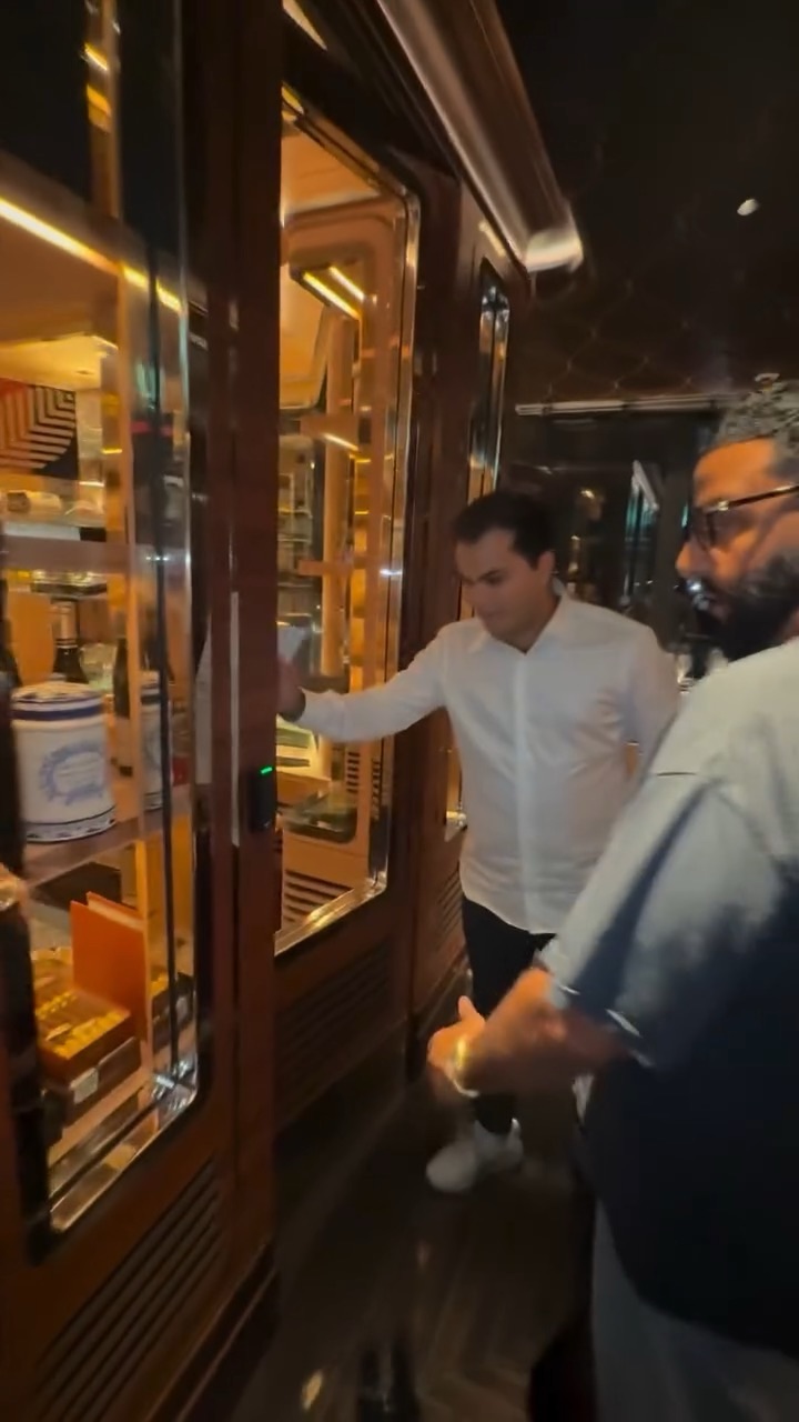 DJ Khaled visits London cigar shop The Tasting Room at The Peninsula London